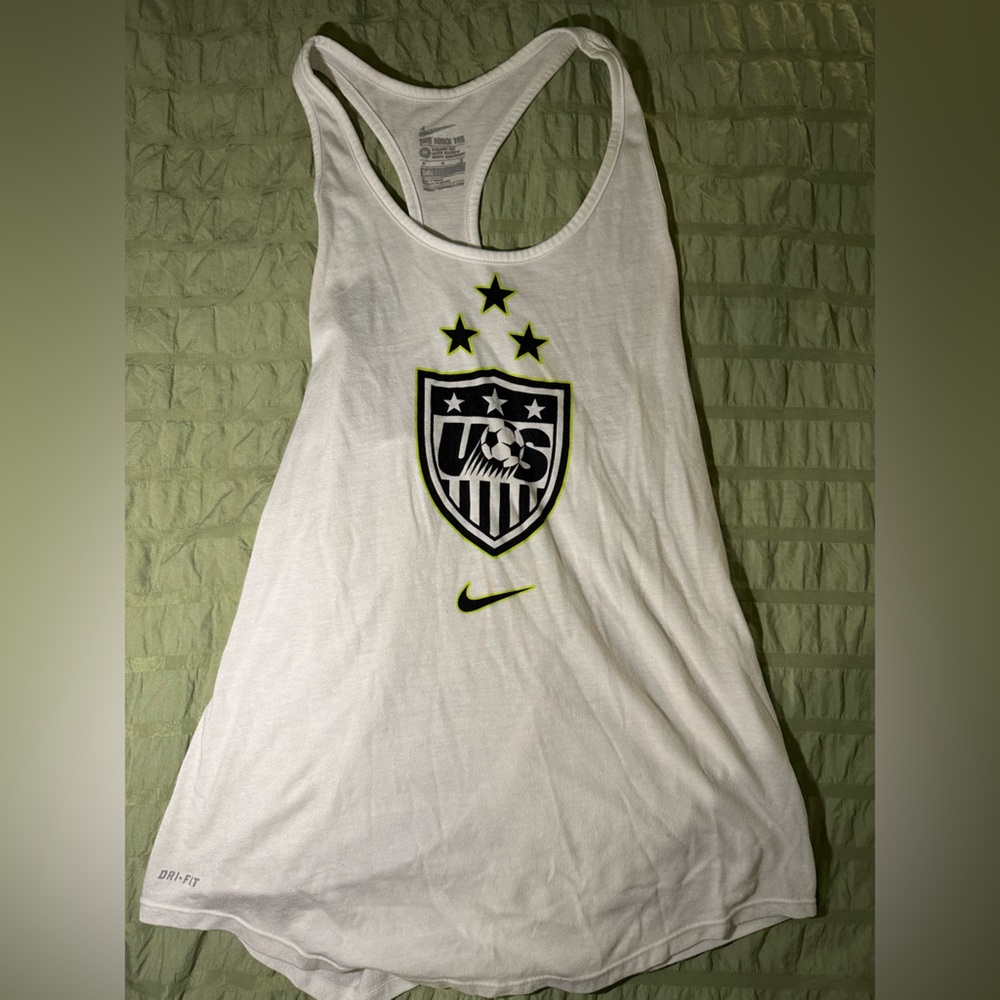 Us women’s national team merchandise women’s tank top size medium white Nike